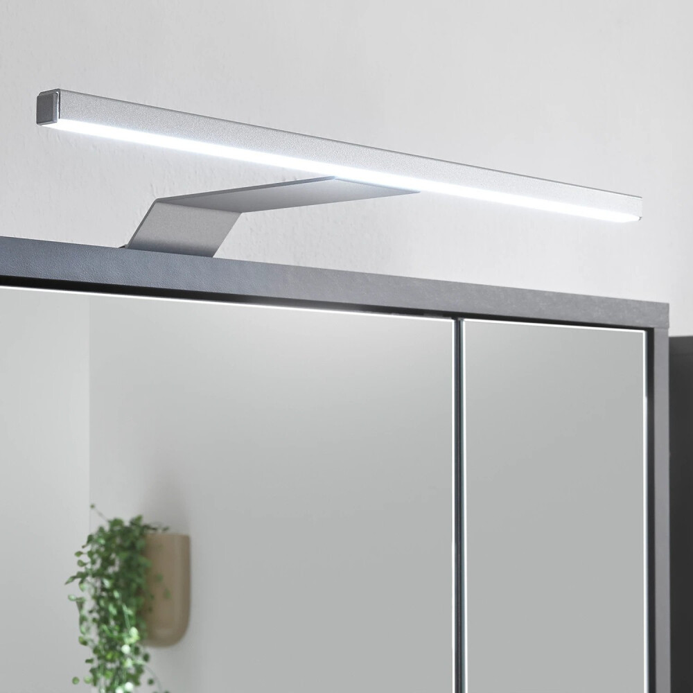 Dulap de baie cu oglinzi Guardo, LED - grafit