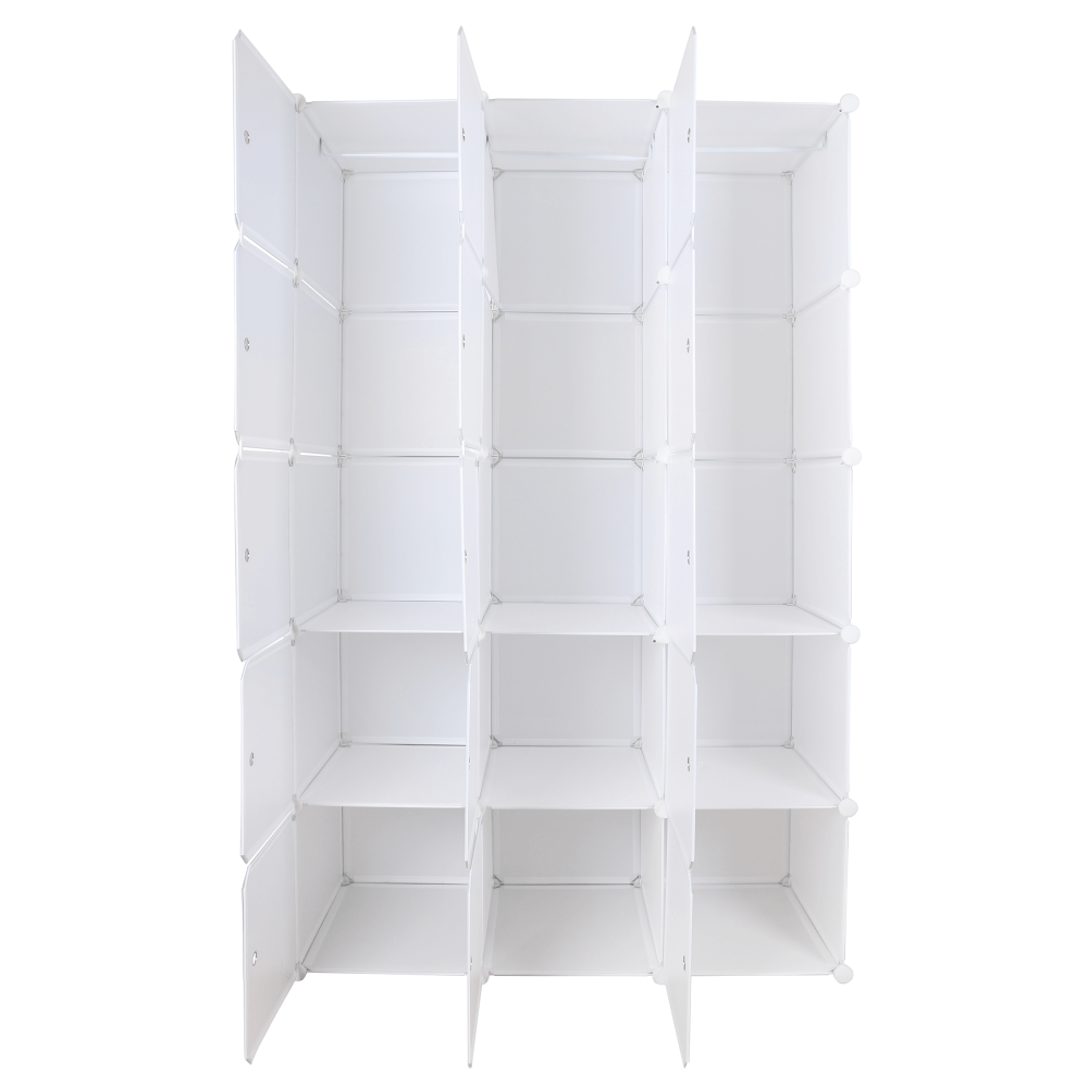 Dulap multifuncţional modular, alb, ZALVO