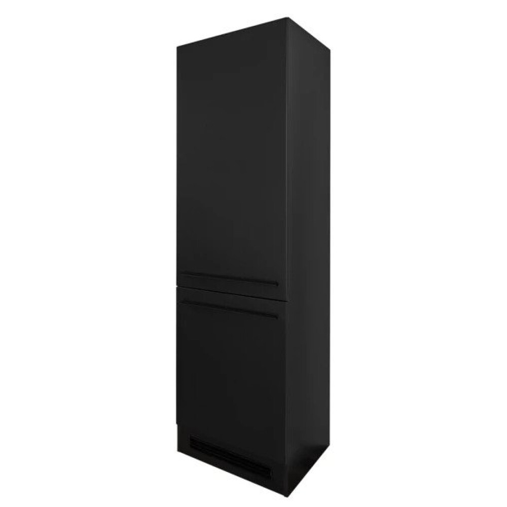 Dulap pentru frigider Pattburg, MDF, negru mat
