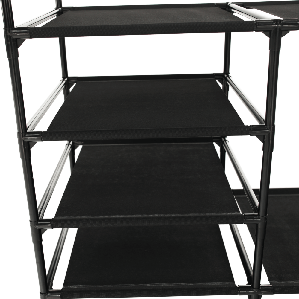 Raft multifuncţional pentru dulap, negru, EFREN