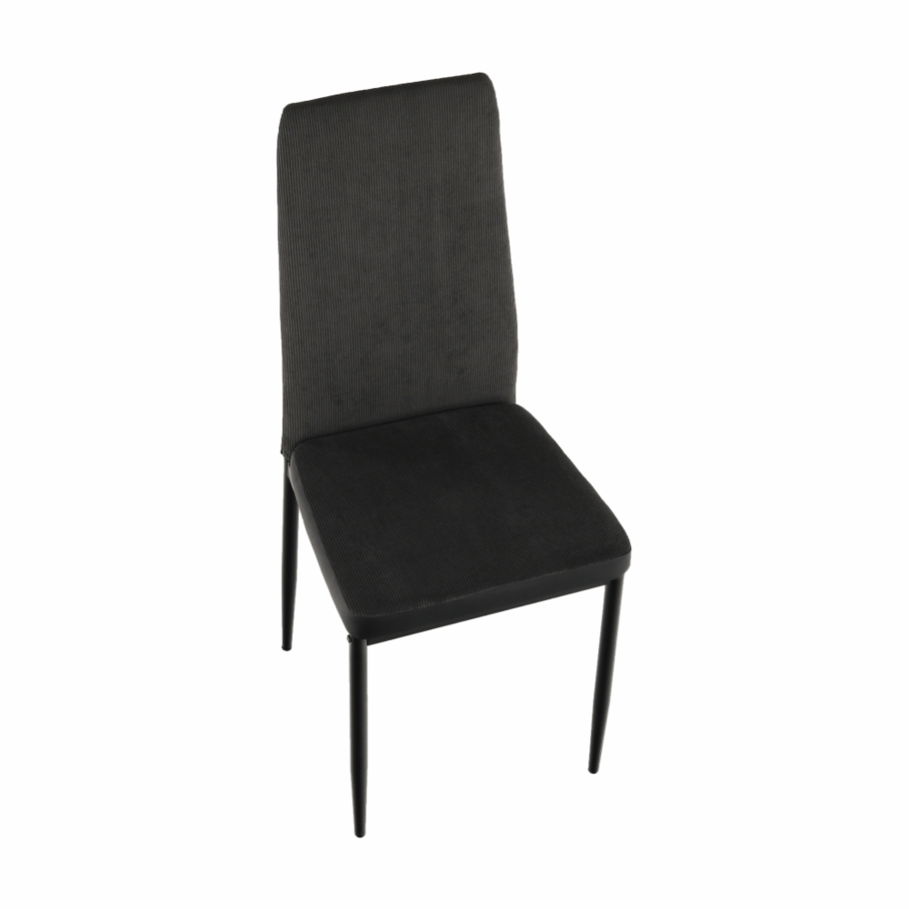 Scaun bucătărie, gri închis/negru, ENRA