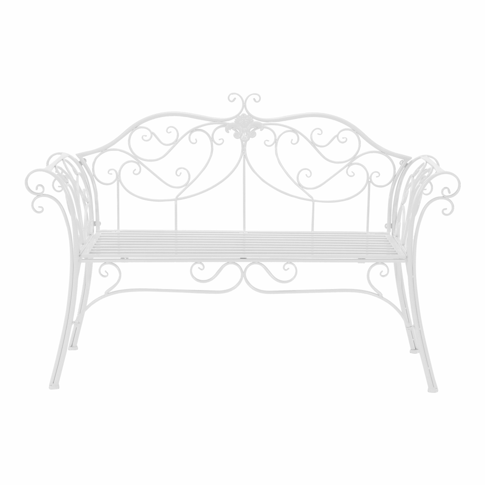 Bancă de grădină, albă, ETELIA