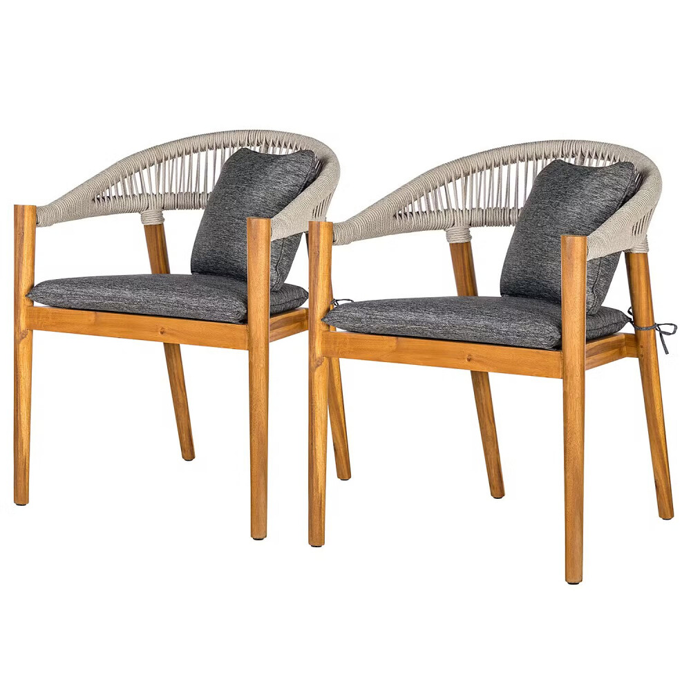 Set de 2 scaune de grădină NELLOO