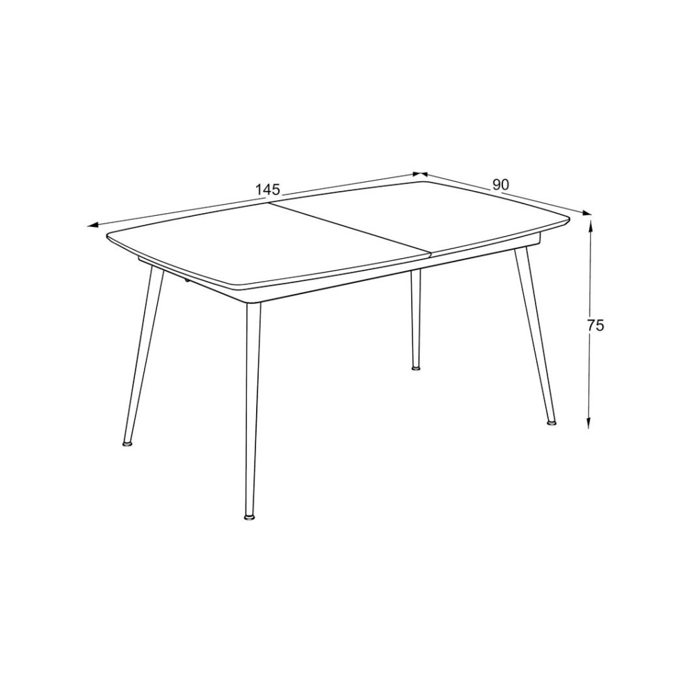 Masă extensibilă „YETTI 145”