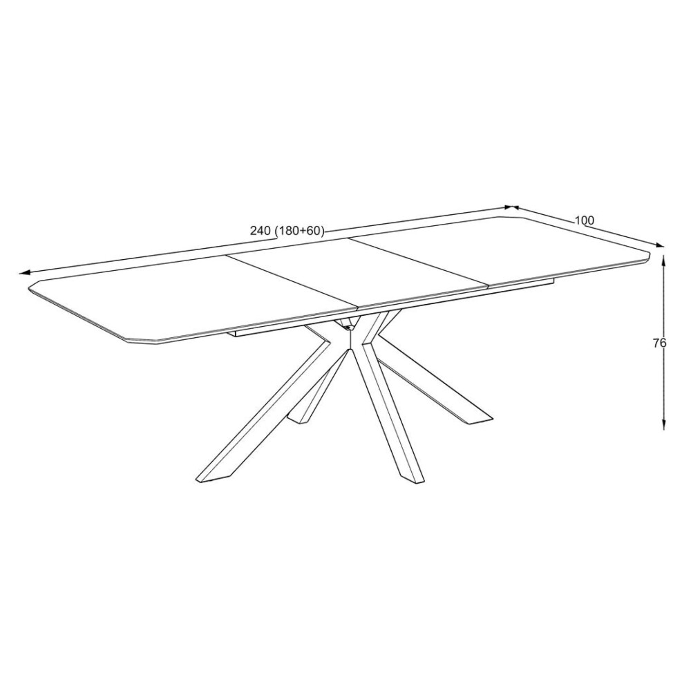 Masă extensibilă „VERDI”