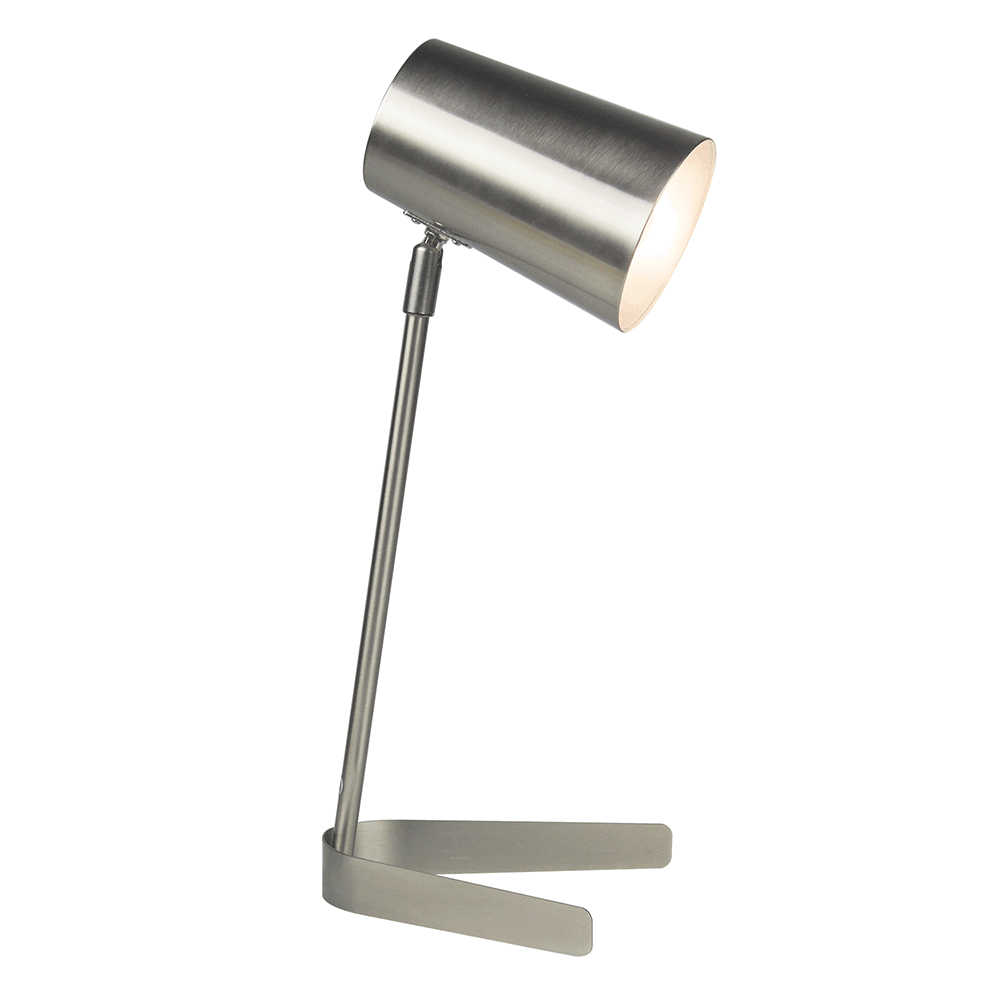 Lampă de masă, metal / nichel mat, FABEL