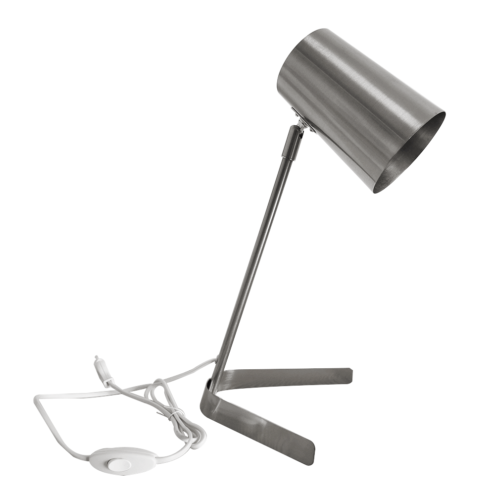 Lampă de masă, metal / nichel mat, FABEL