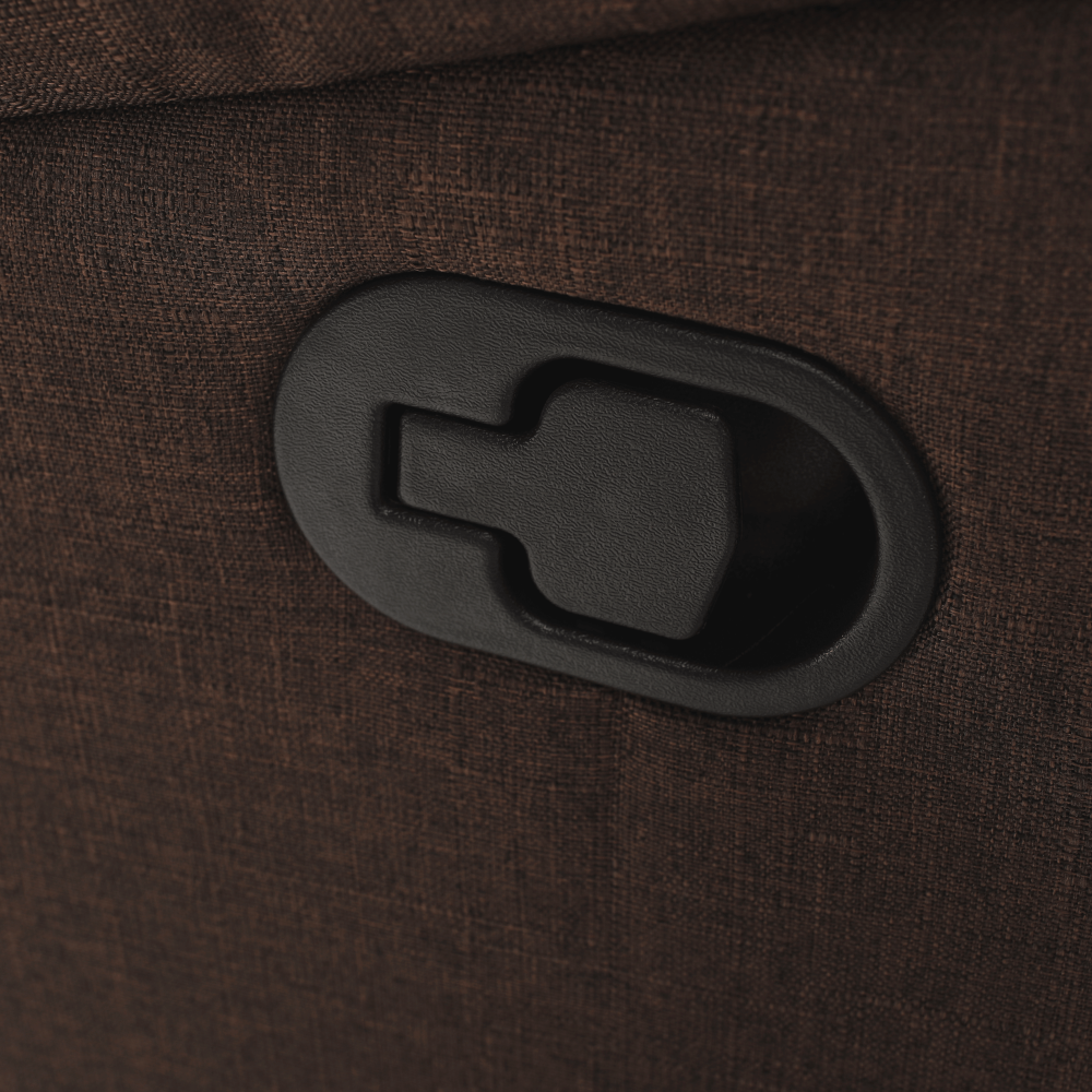 Canapea 3+2+1, material textil maro, FABRON 2 NEW