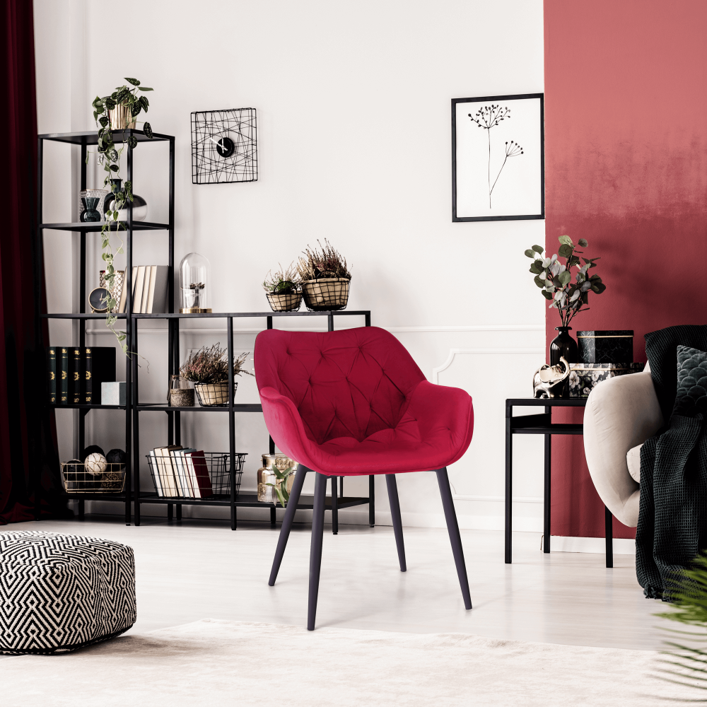 Fotoliu de design, material textil catifea Velvet, FEDRIS