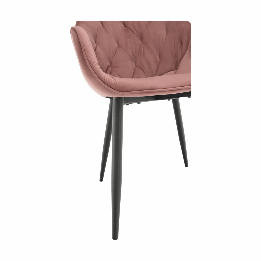 Fotoliu de design, material textil Velvet roz, FEDRIS