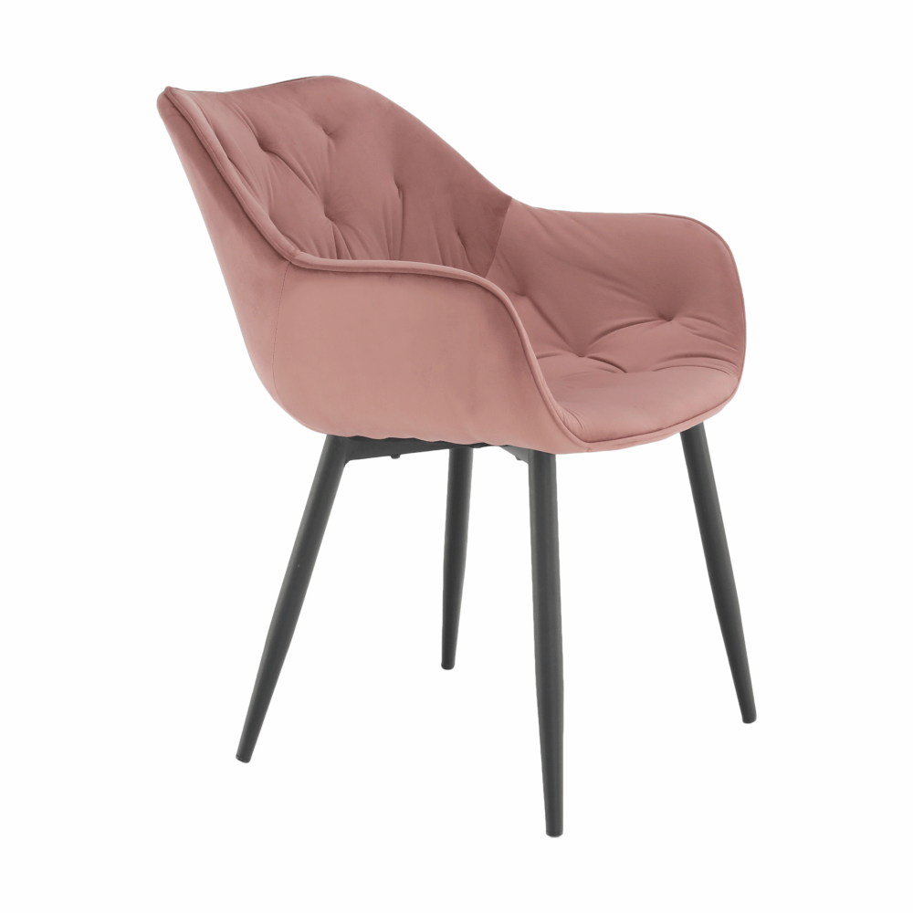 Fotoliu de design, material textil Velvet roz, FEDRIS