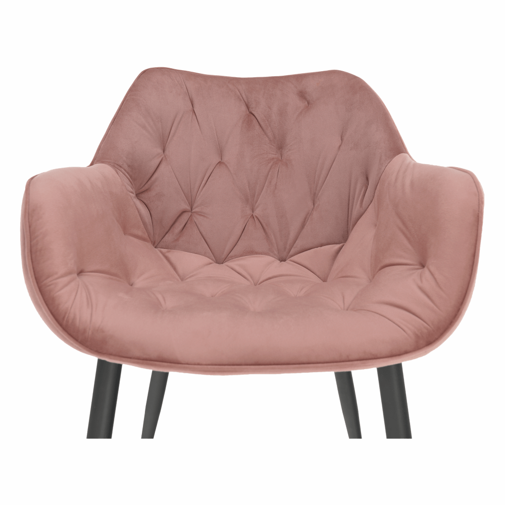 Fotoliu de design, material textil Velvet roz, FEDRIS