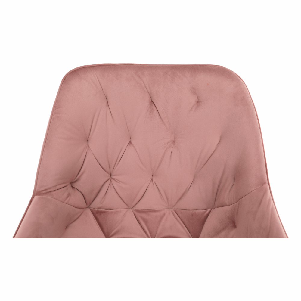 Fotoliu de design, material textil Velvet roz, FEDRIS