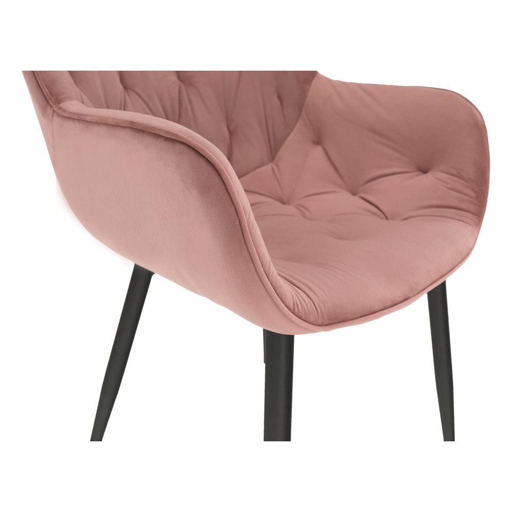Fotoliu de design, material textil Velvet roz, FEDRIS