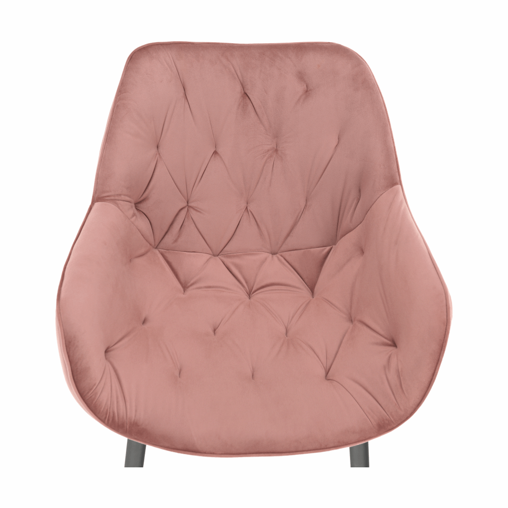 Fotoliu de design, material textil Velvet roz, FEDRIS