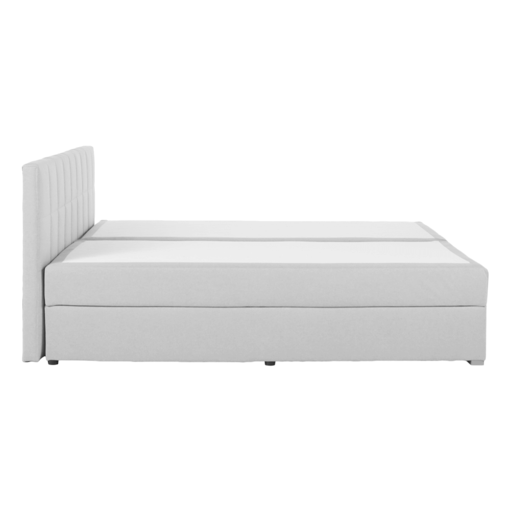 Pat tip BOXSPRING 160x200, gri deschis, FERATA KOMFORT