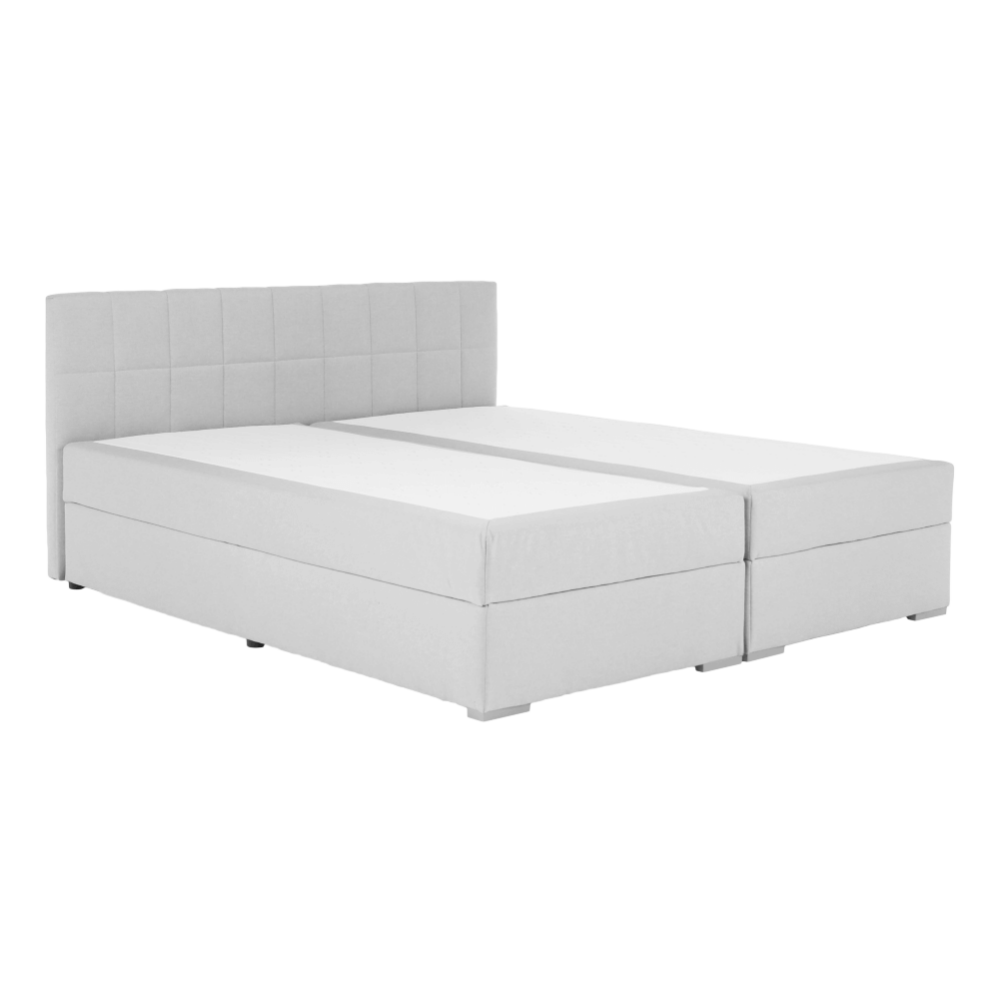 Pat tip BOXSPRING 160x200, gri deschis, FERATA KOMFORT