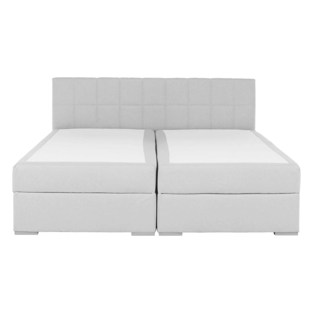 Pat tip BOXSPRING 160x200, gri deschis, FERATA KOMFORT