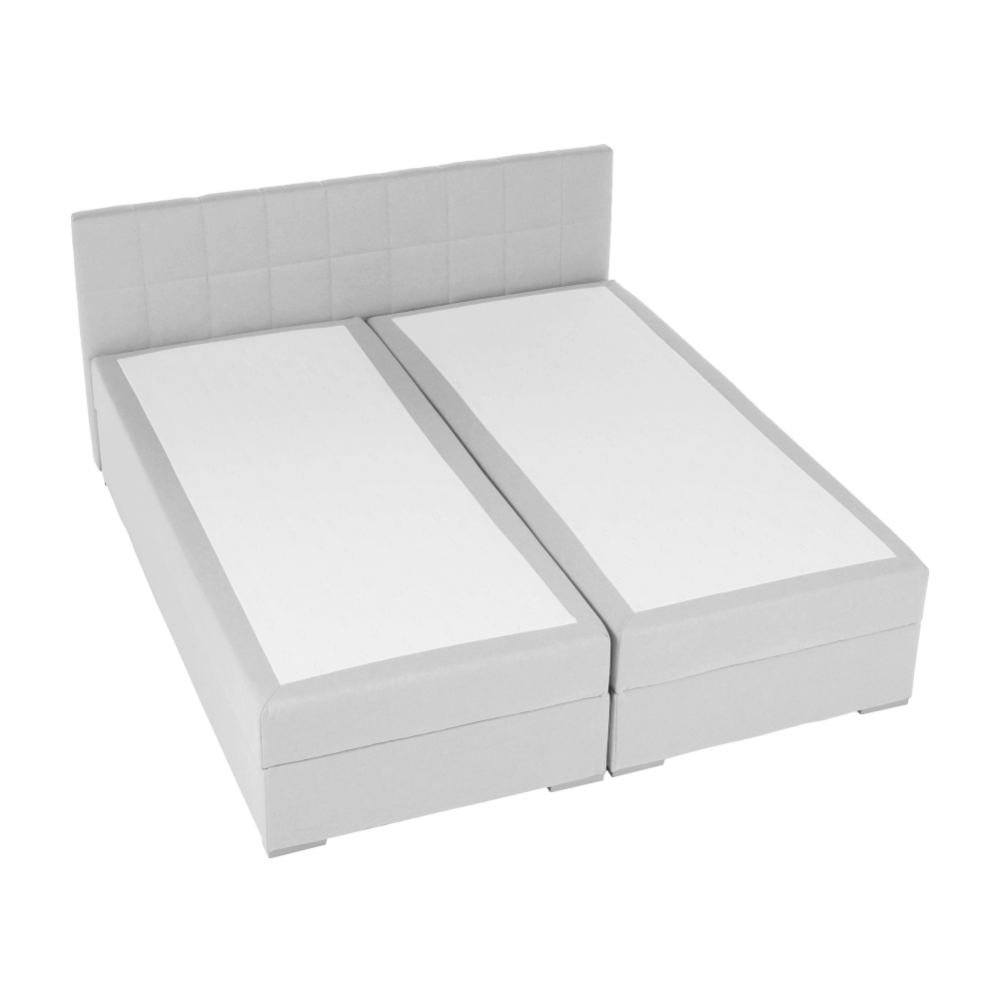 Pat tip BOXSPRING 160x200, gri deschis, FERATA KOMFORT