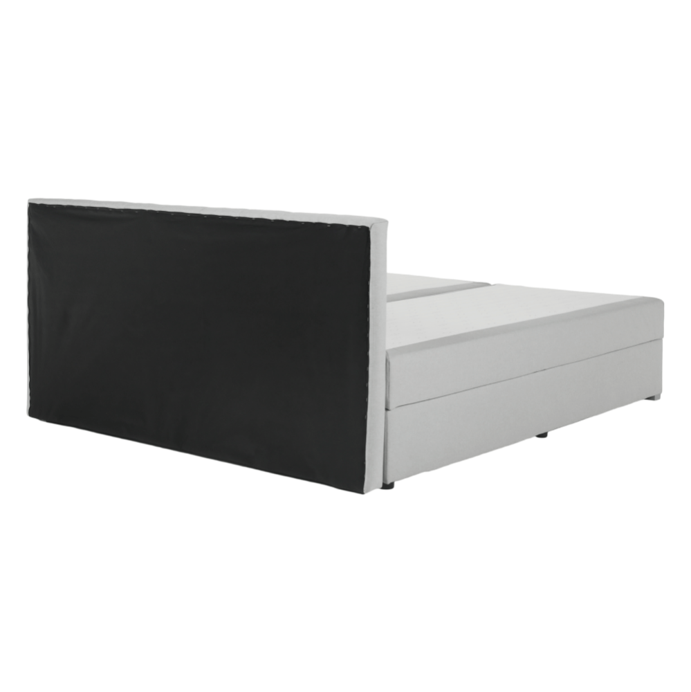 Pat tip BOXSPRING 160x200, gri deschis, FERATA KOMFORT