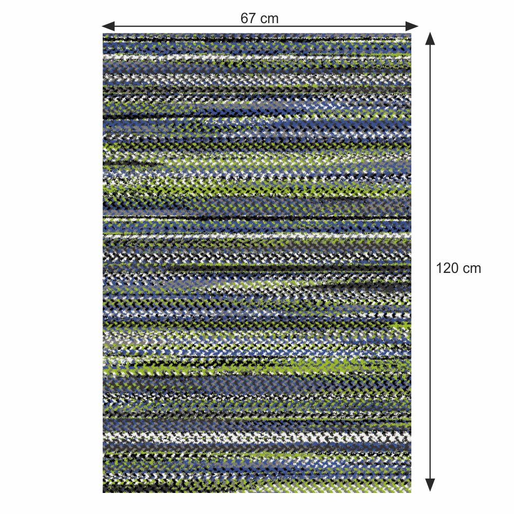 Covor, multicolor, 67x120, FETEN