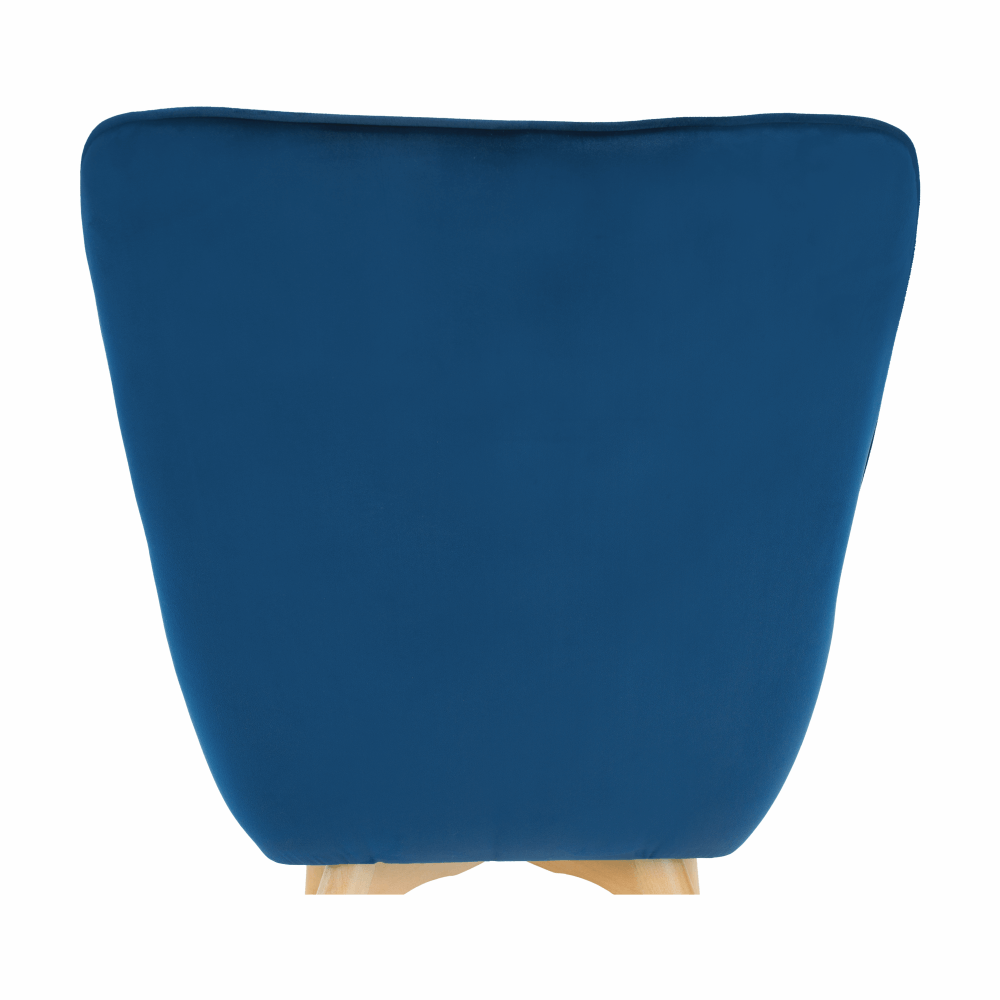 Fotoliu de design, catifea Velvet albastru, FODIL