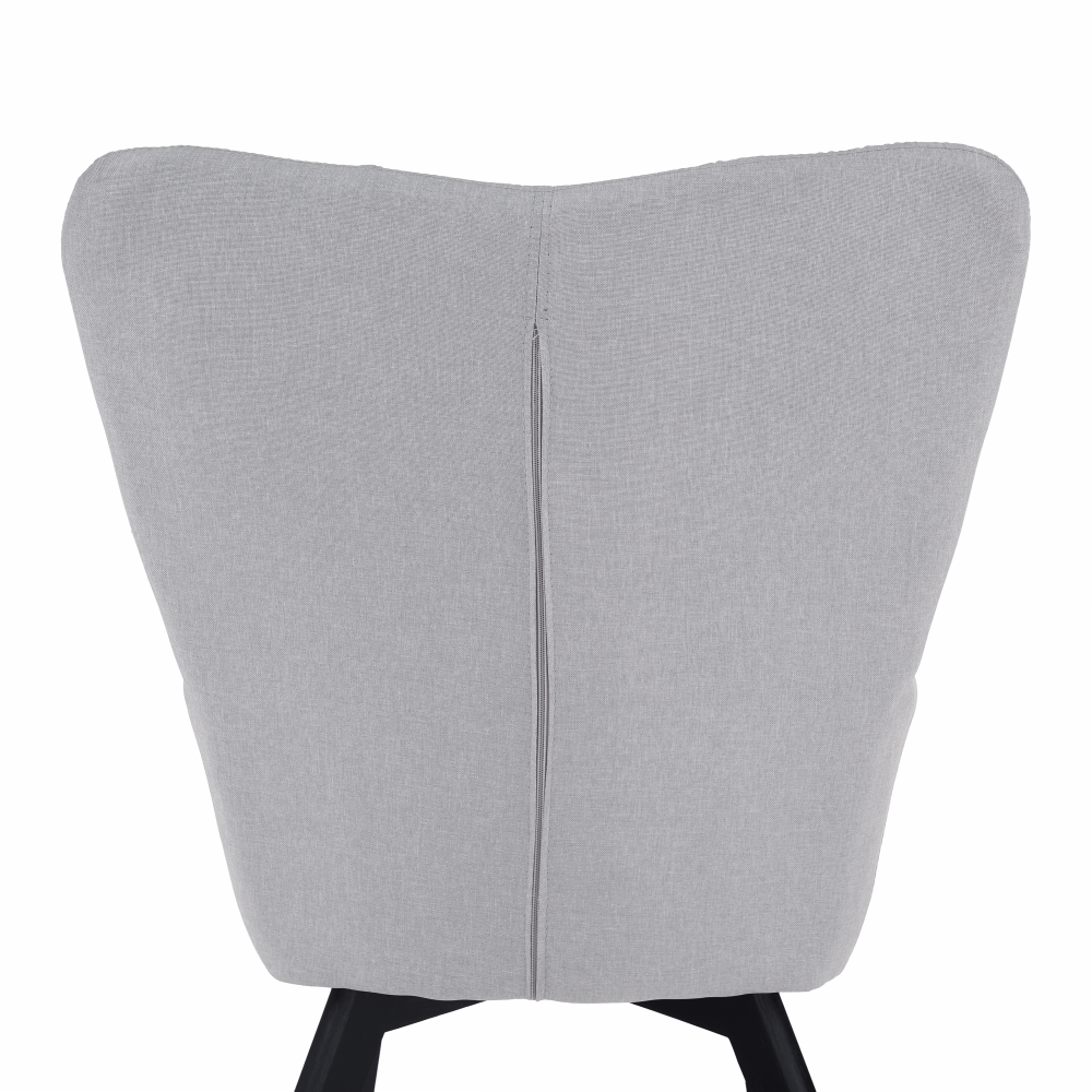 Fotoliu de design, gri/negru, FONDAR