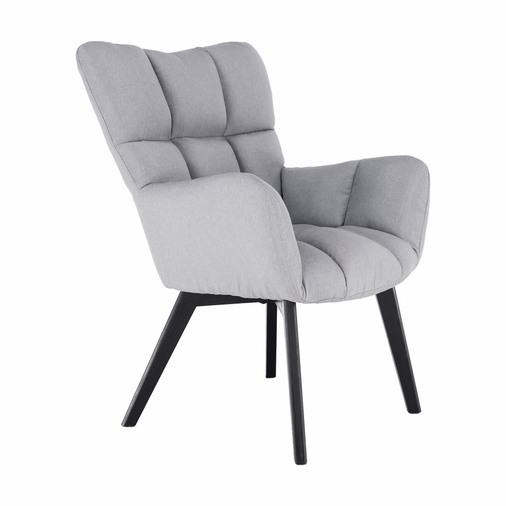 Fotoliu de design, gri/negru, FONDAR