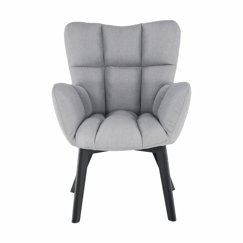 Fotoliu de design, gri/negru, FONDAR