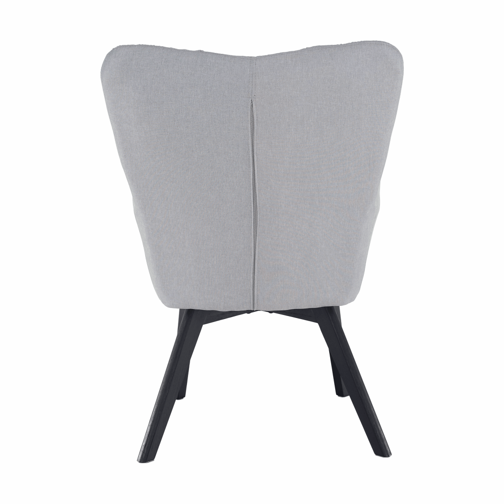 Fotoliu de design, gri/negru, FONDAR