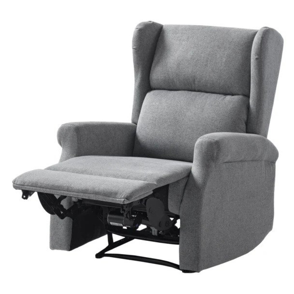 Fotoliu TV electric Barley, Material Textil - Gri