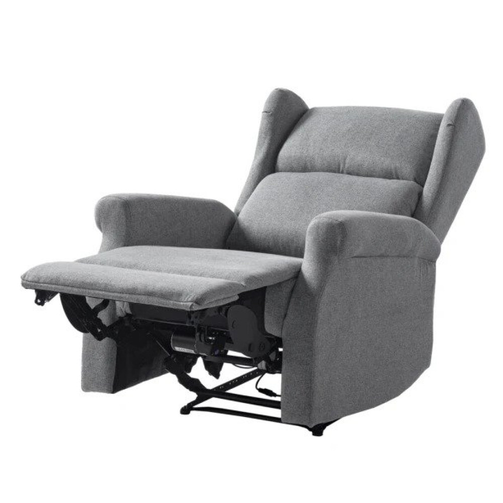 Fotoliu TV electric Barley, Material Textil - Gri