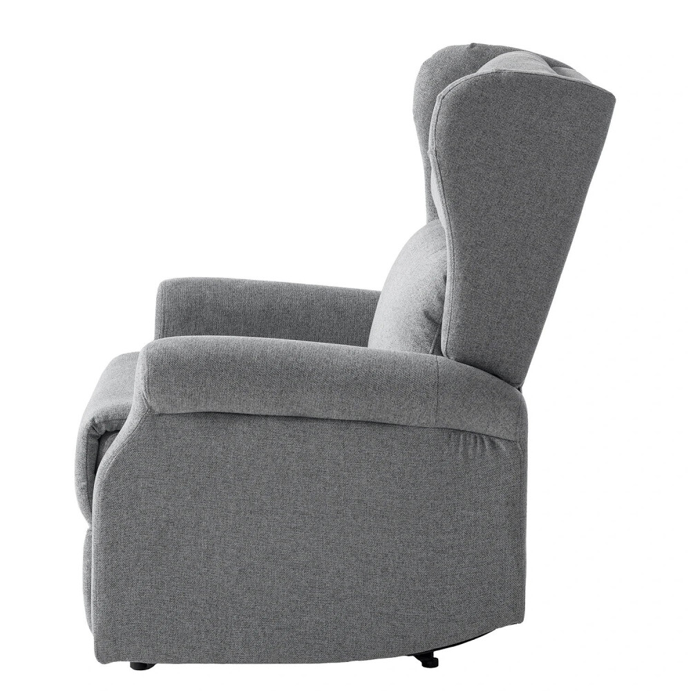 Fotoliu TV electric Barley, Material Textil - Gri