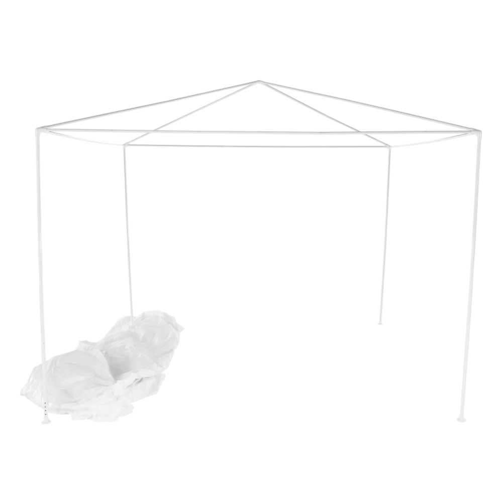 Pavilion grădină/foişor, alb, 3x3 m, GOTAN