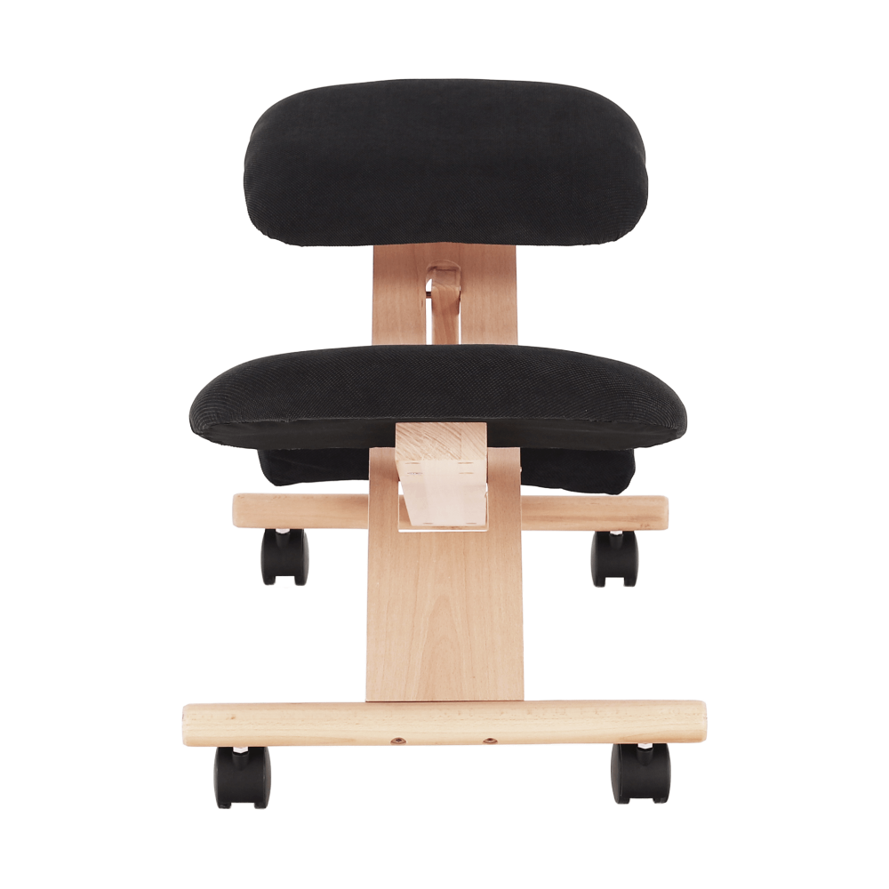 Scaun genunchi ergonomic, negru / fag, GROCO