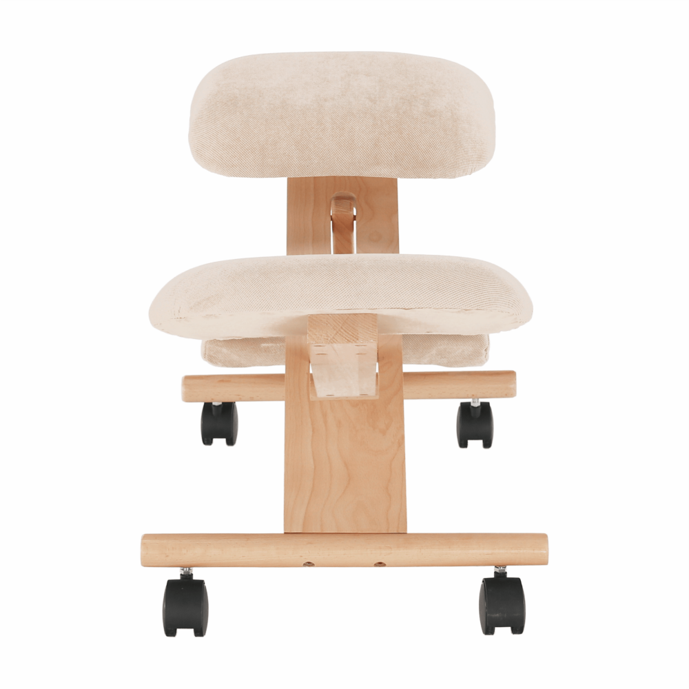 Scaun tip kneeling ergonomic, crem / fag, GROCO
