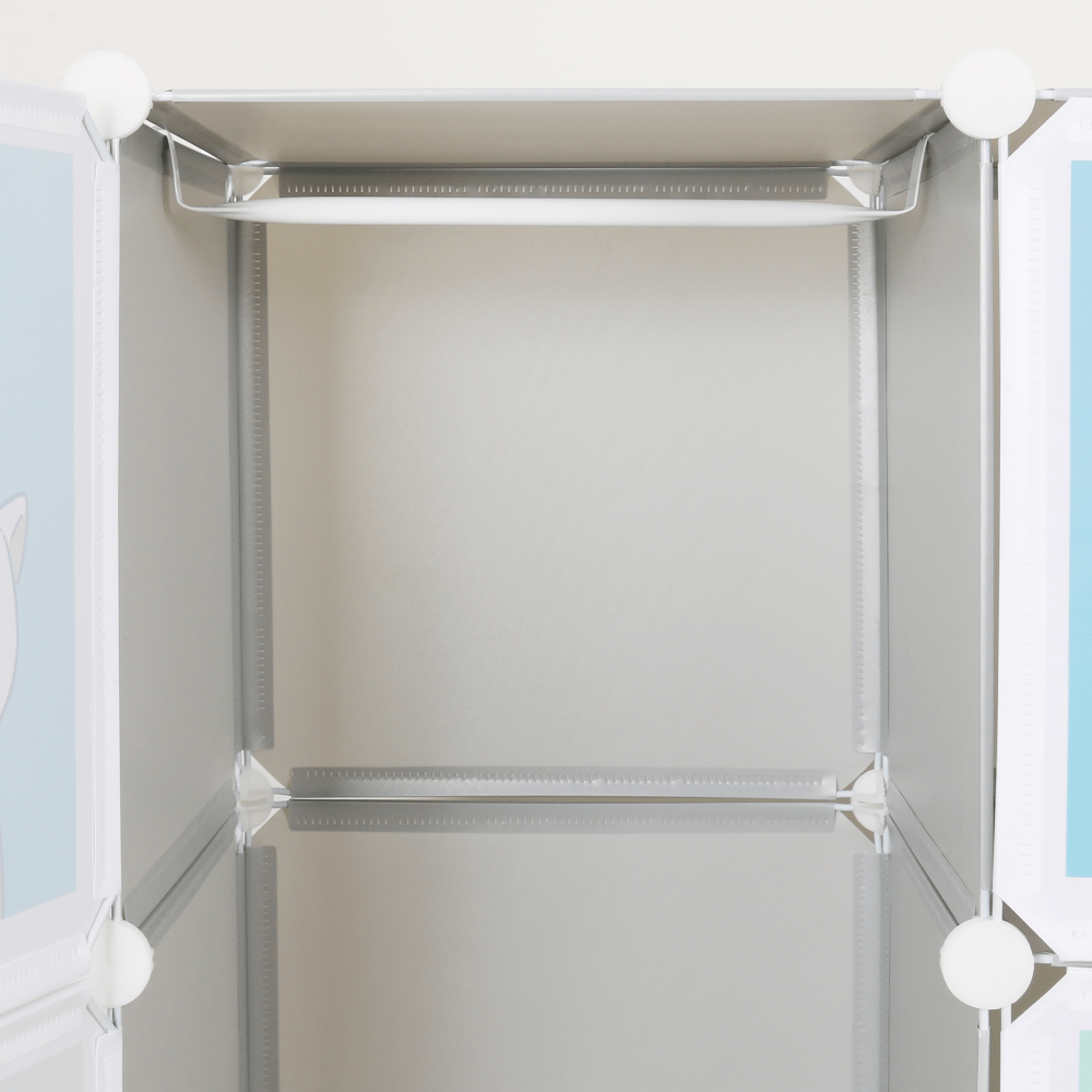 Dulap modular pentru copii, gri / model pentru copii, HAKON