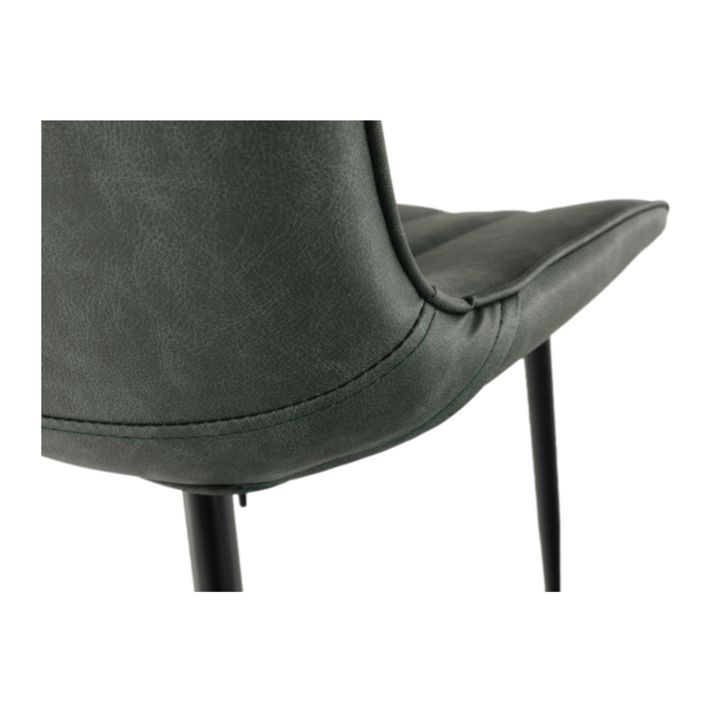 Scaun, verde/negru, HAZAL
