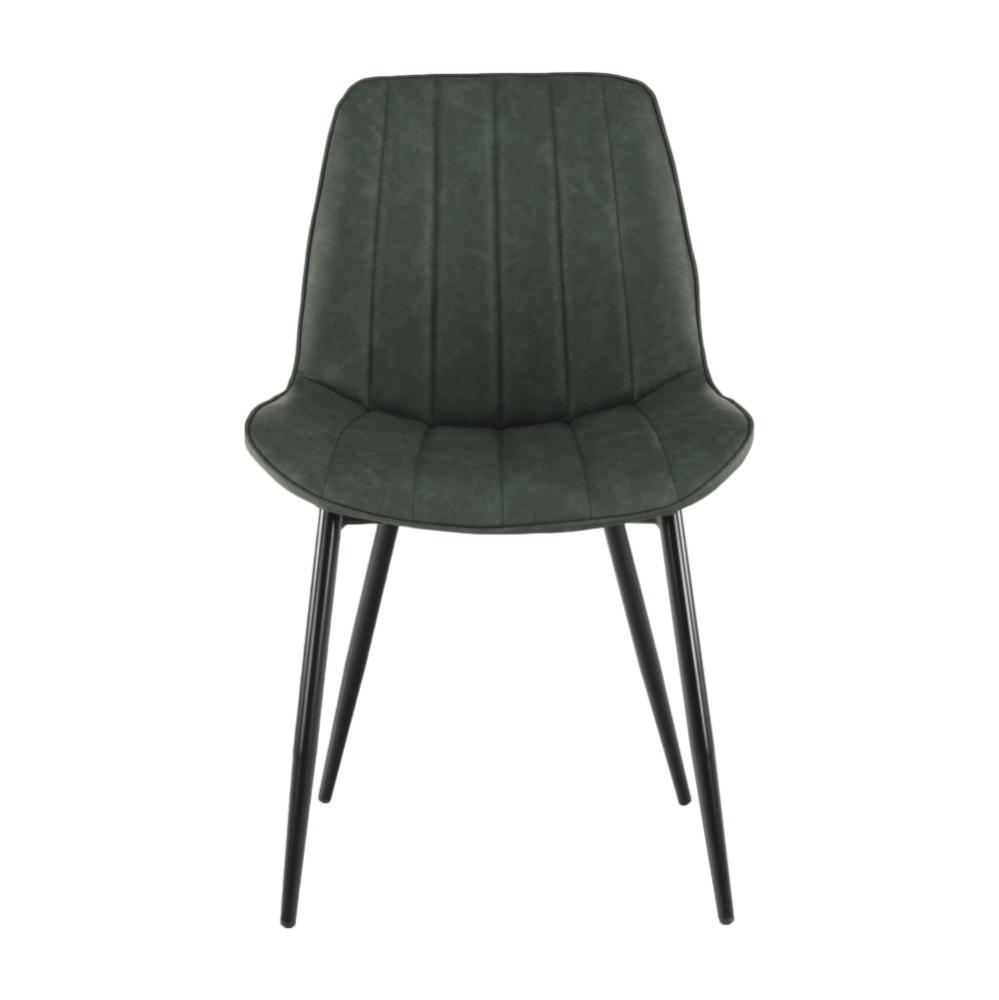 Scaun, verde/negru, HAZAL