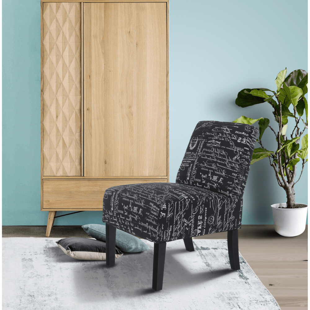 Scaun, negru-alb model/negru, HEROLA