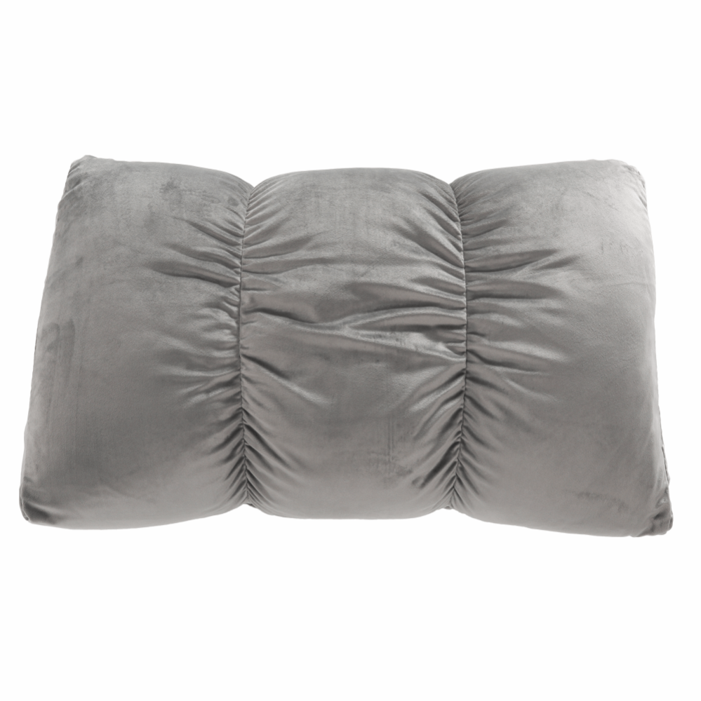 Fotoliu extensibil, catifea Velvet gri deschis, IGRIM