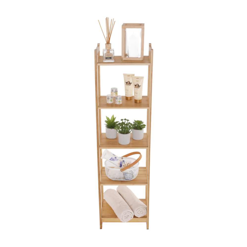 Poliţă cu 5 rafturi, bambus natural, TIPUL IMPEROR 3