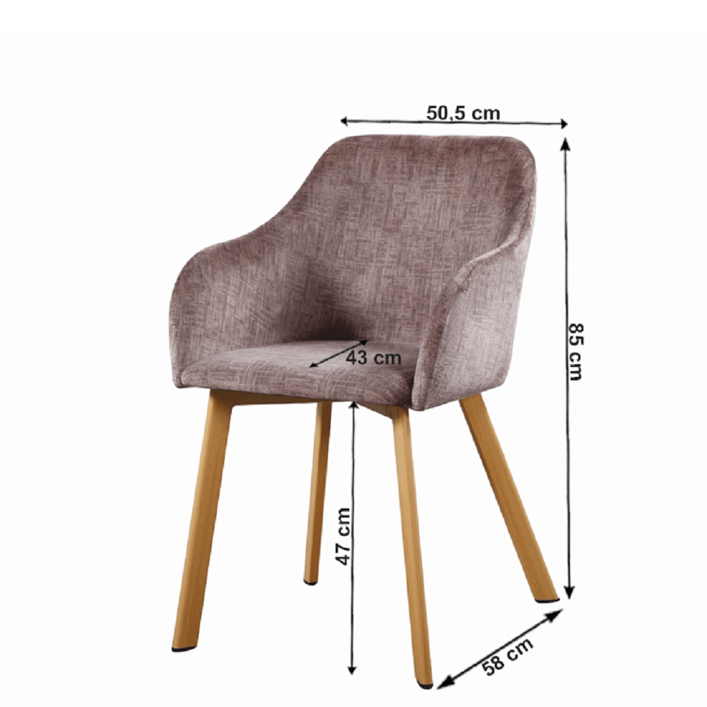 Scaun dining, maro / fag, TANDEL