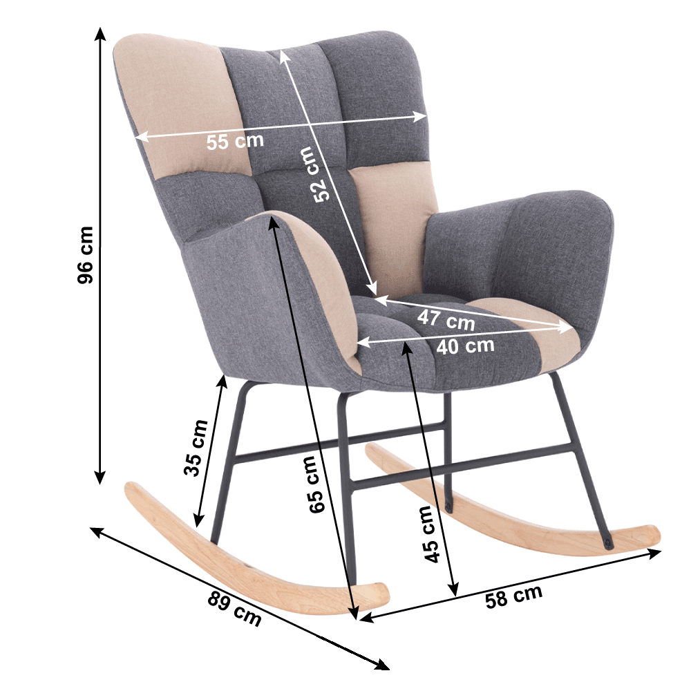 Scaun de design ţesătură bej, KOMODO