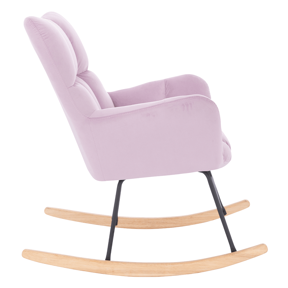 Scaun balansoar design, roz, KEMARO