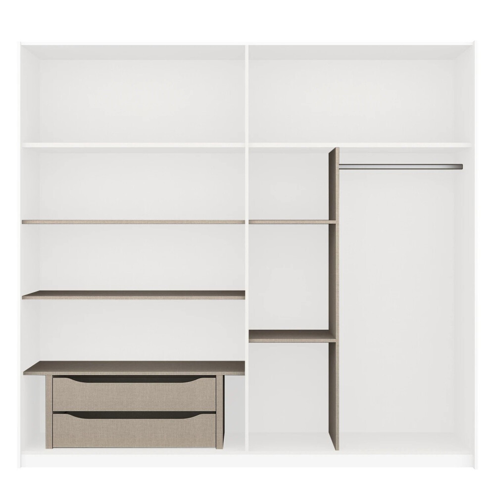  Pachet de accesorii pentru dulap cu ușă glisantă KiYDOO Latime: 226 cm