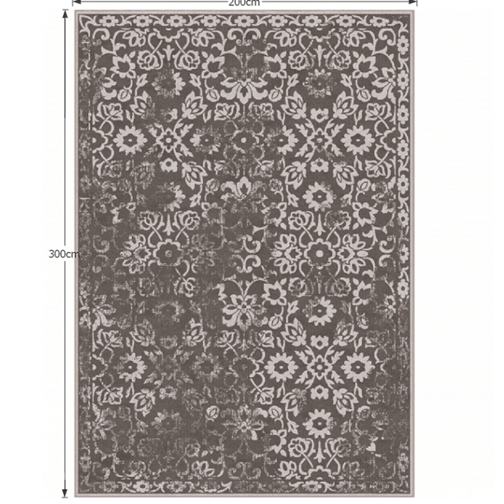 Covor vintage 200x300 cm, maro, MORIA