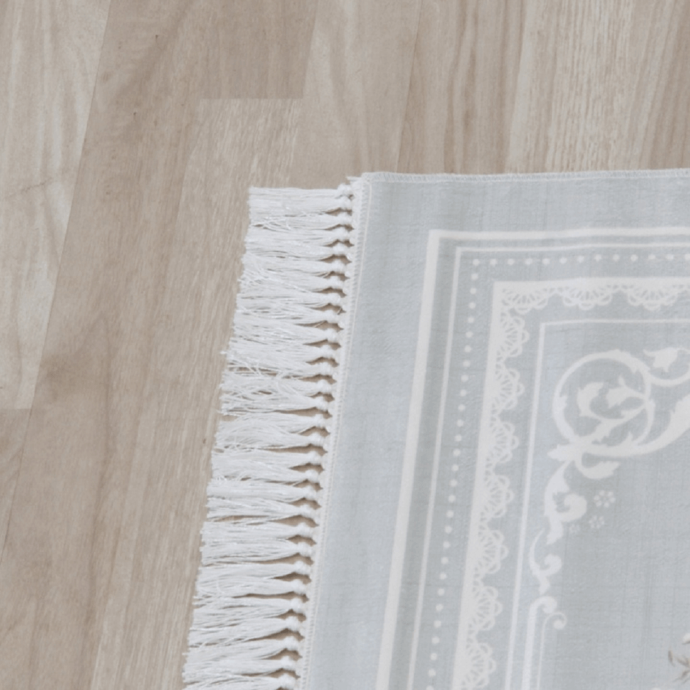 Covor 160X230 cm, gri/model cu flori, SEDEF TYP 2