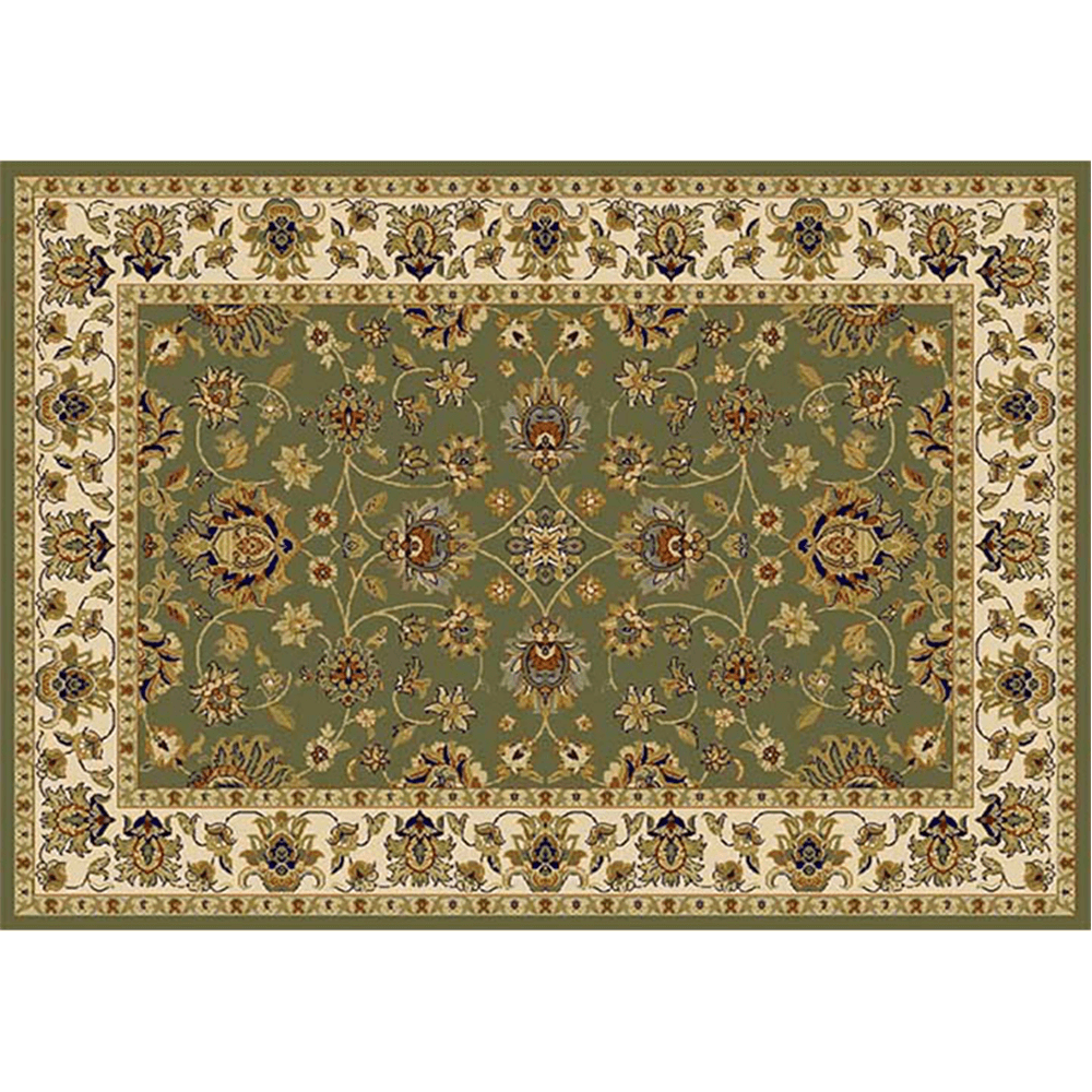Covor 100x150 cm, verde/amestec de culori/model oriental, KENDRA TYP 2