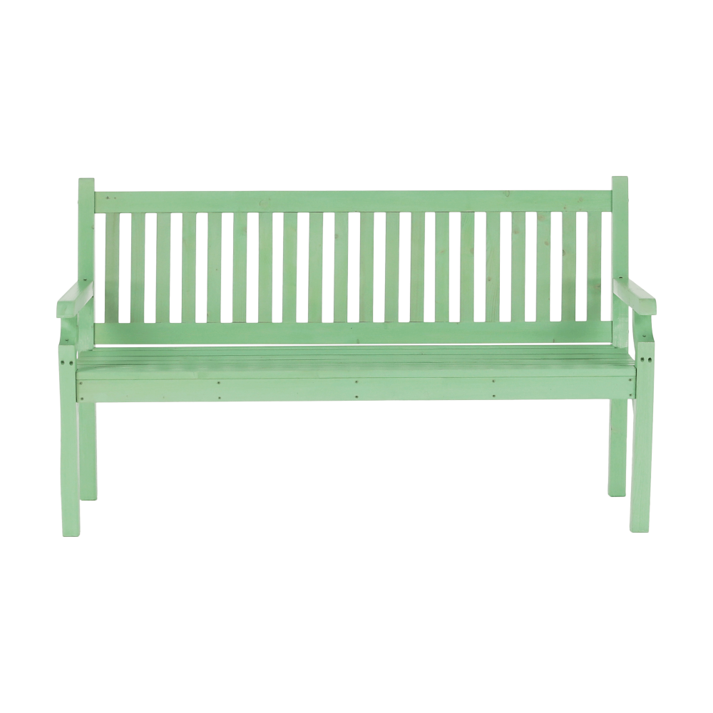 Bancă de grădină din lemn, neo mentă, 150 cm, KOLNA